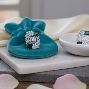 Romantic Red Ruby Flower Ring – Bold Floral Statement Jewelry